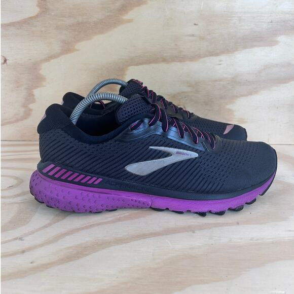 Brooks - Adrenaline GTS 20 -Running -Black/Purple -Women's -11(B) -1202961B062 - Picture 1 of 9